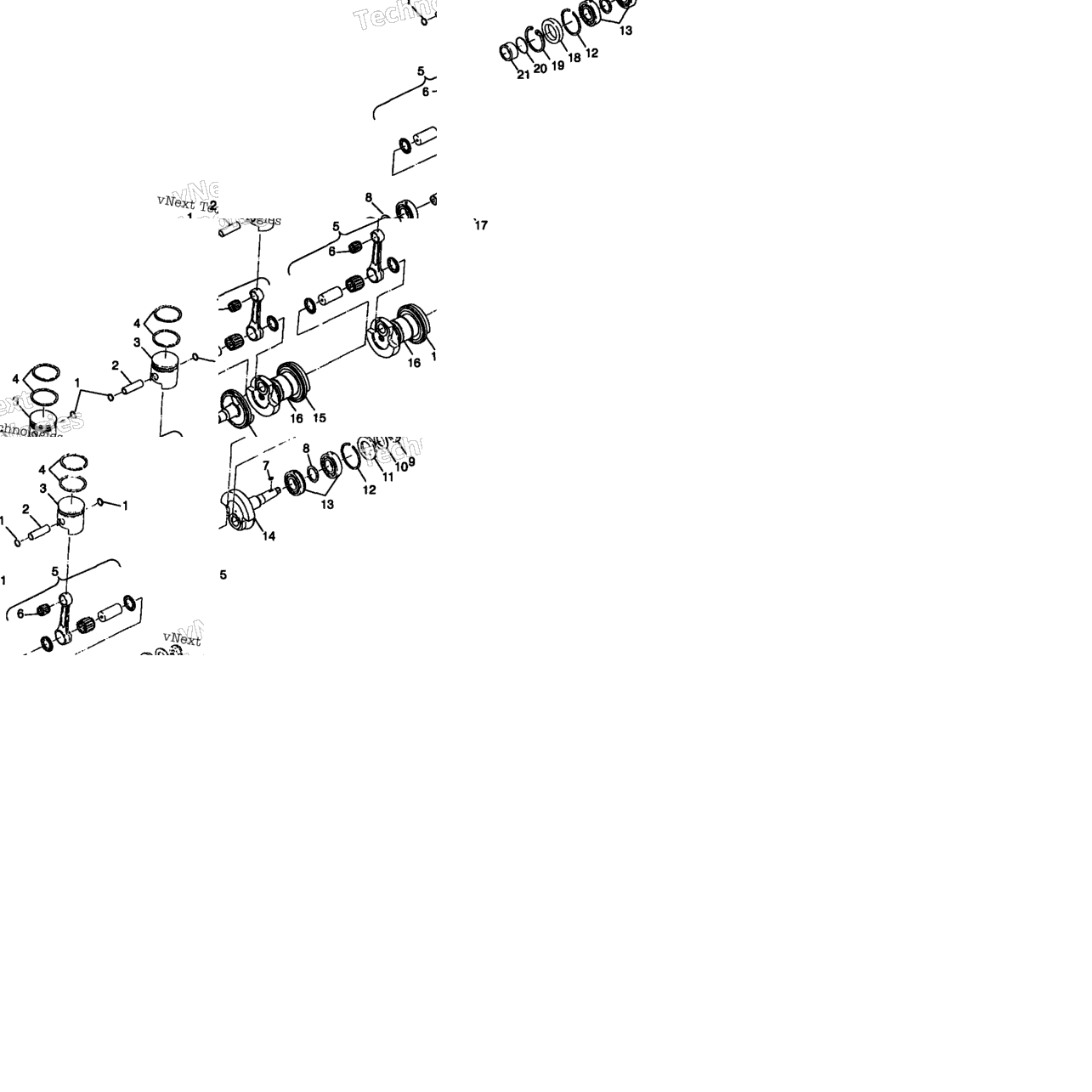 Crankshaft & Piston B984590
