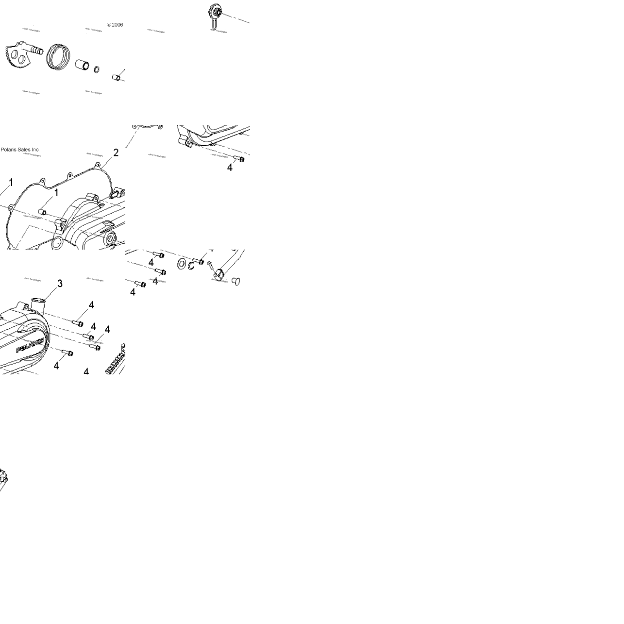 Engine, Crankcase Cover, Lh