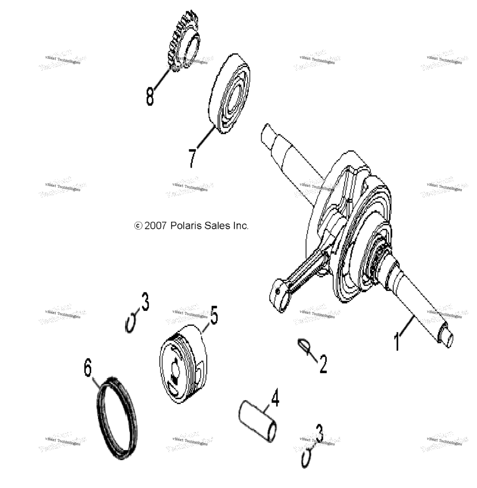 Engine, Crankshaft & Piston