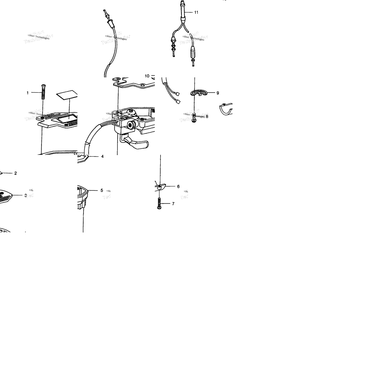 Controls Throttle Asm./Cable