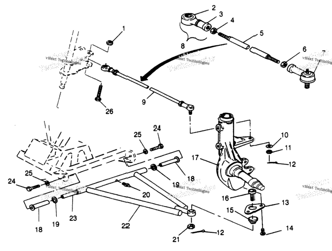 Aarm/Strut Mounting Magnum 2X4