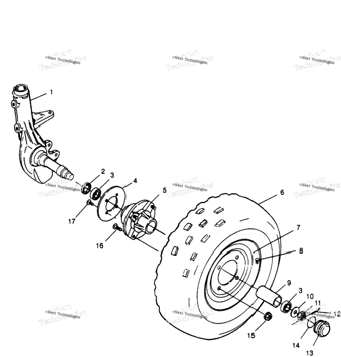 Front Wheel Magnum 2X4