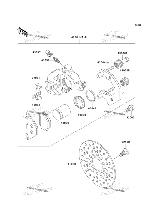 Front Brake (Ksf250-A15-A17)