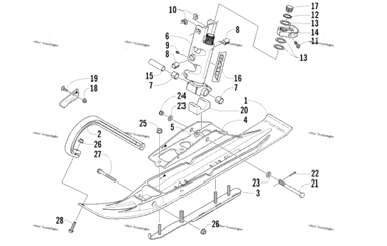 Ski And Spindle Assembly