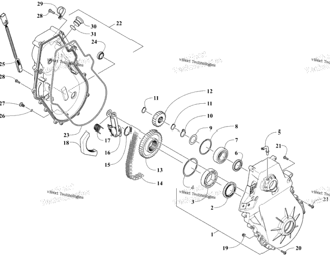Chain Case Assembly