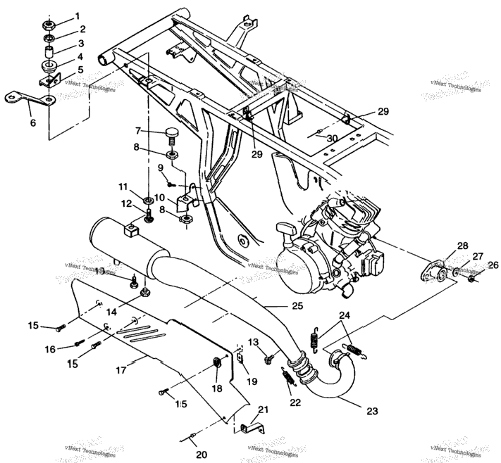 Exhaust System Sportsman 4X4