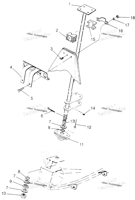 Steering Post Sportsman 4X4