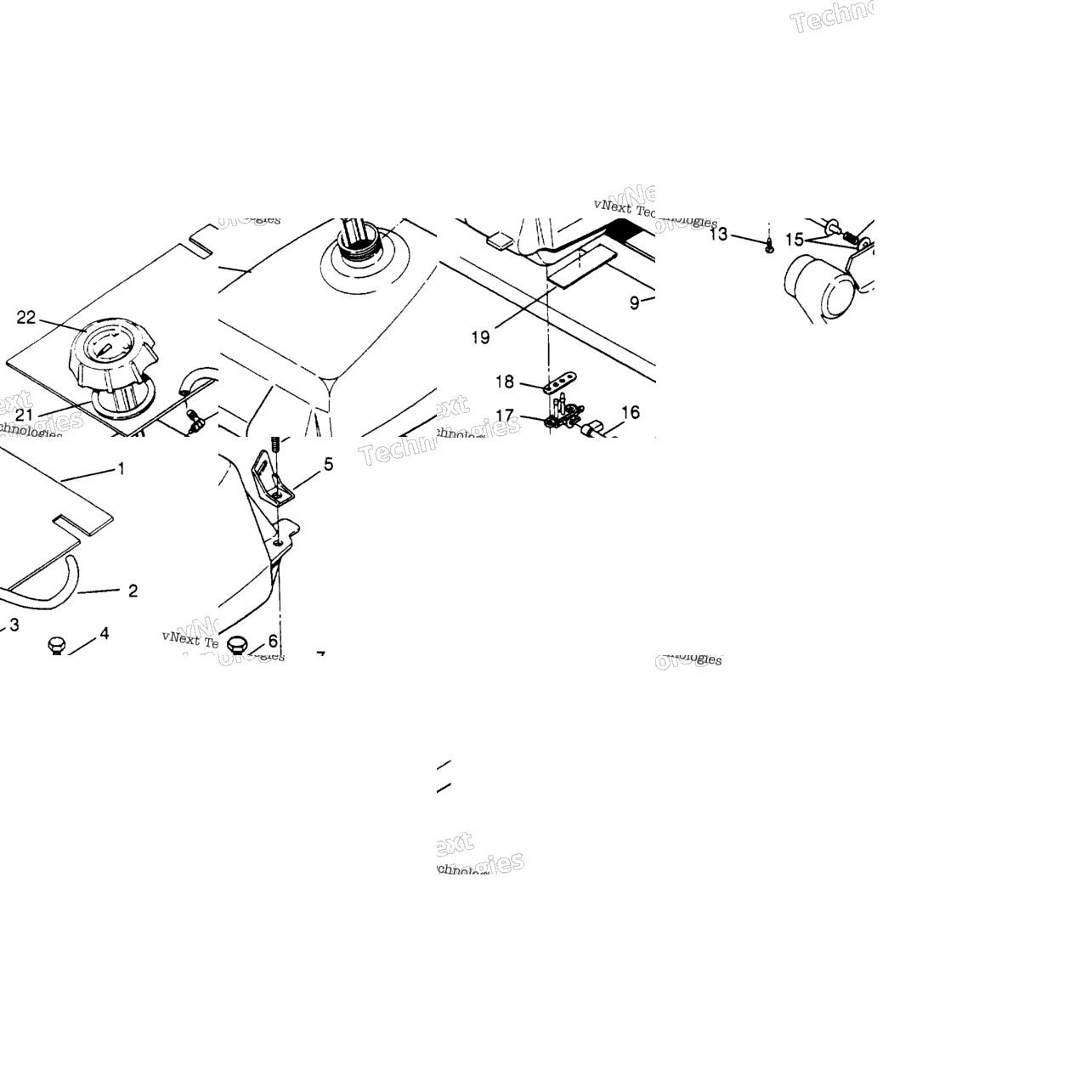 Fuel Tank Assembly Sportsman 4X4