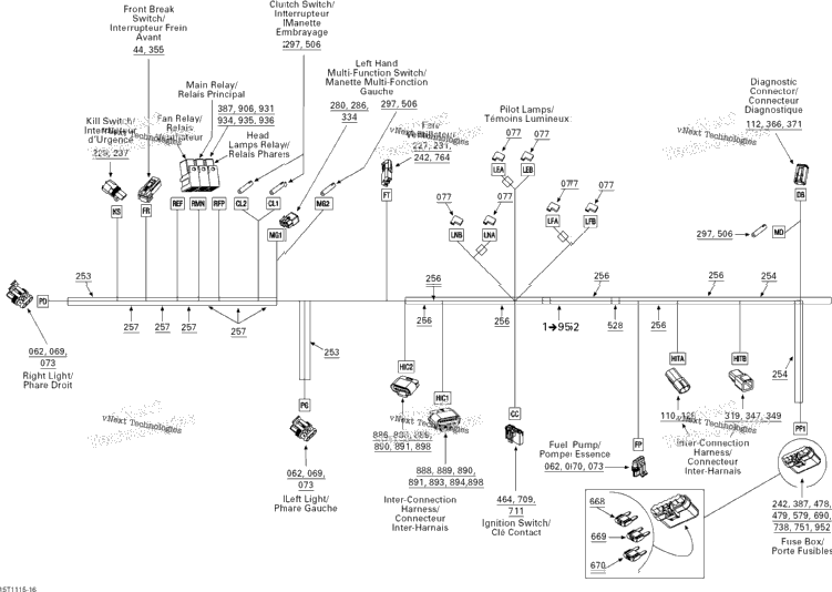 Electrical Harness, Front Section