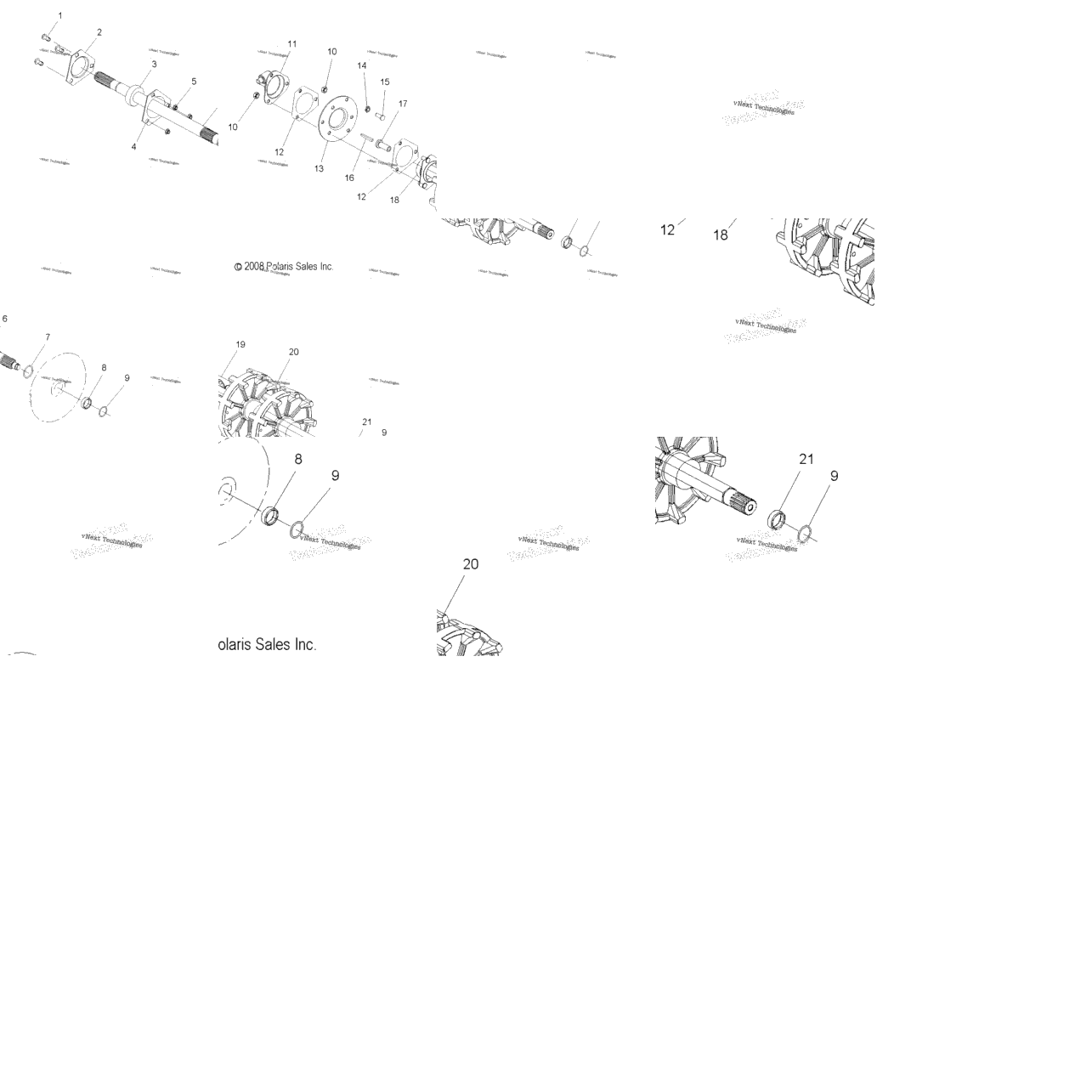 Drive Train, Jackshaft & Driveshaft