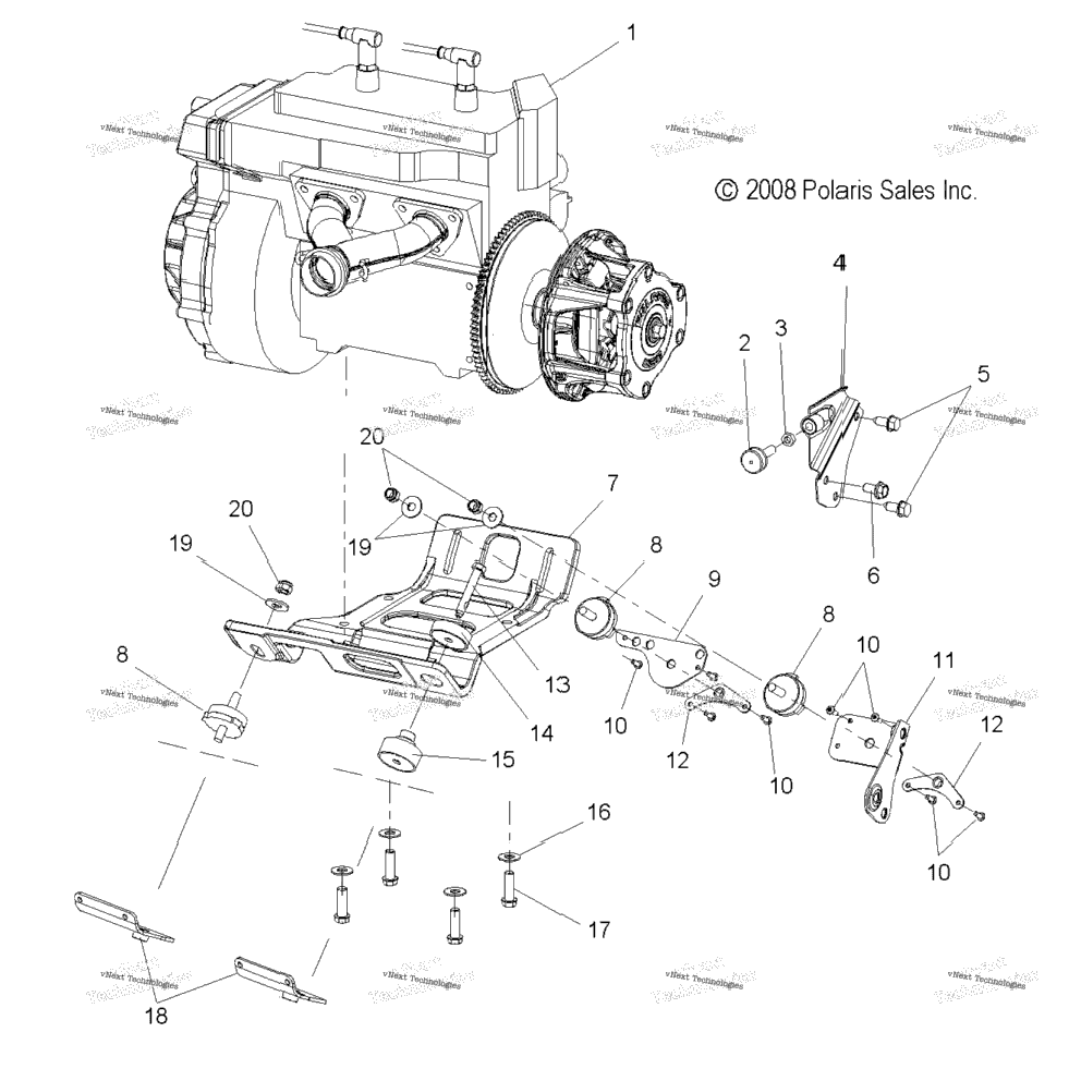 Engine, Mounting
