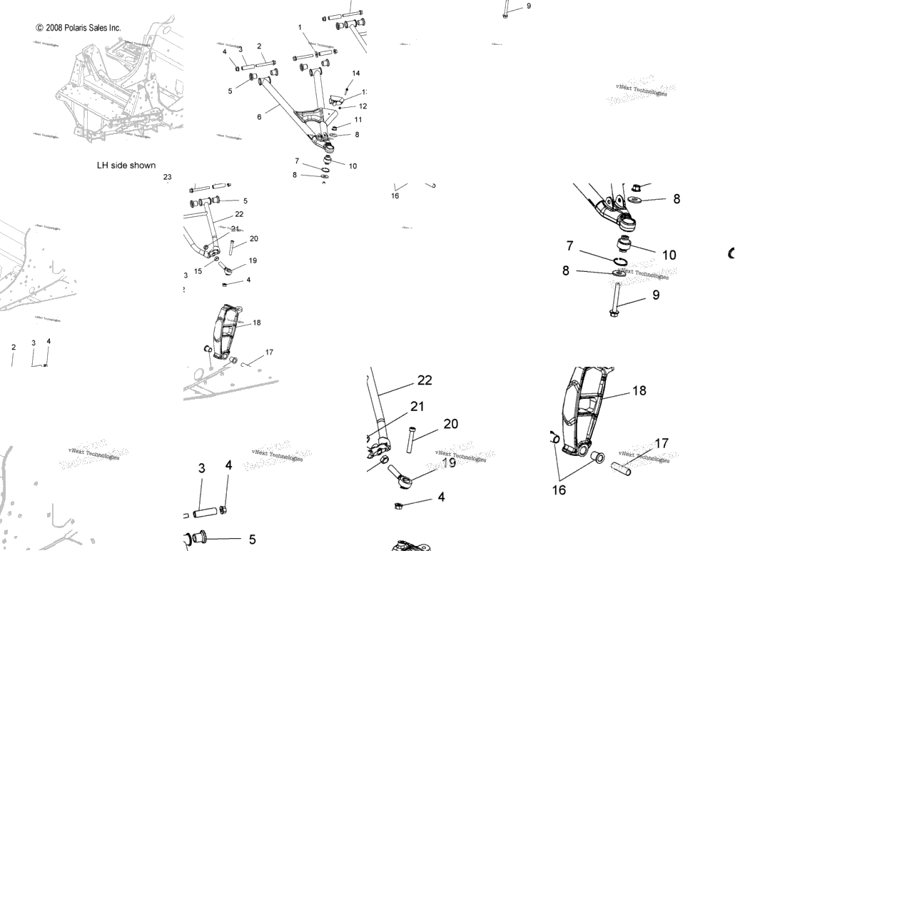 Suspension, Front, Control Arms & Spindle