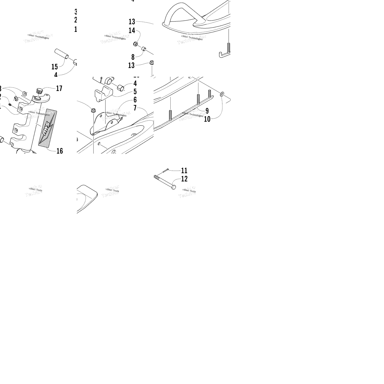 Ski And Spindle Assembly