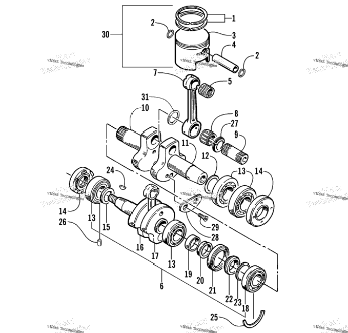 Piston And Crankshaft