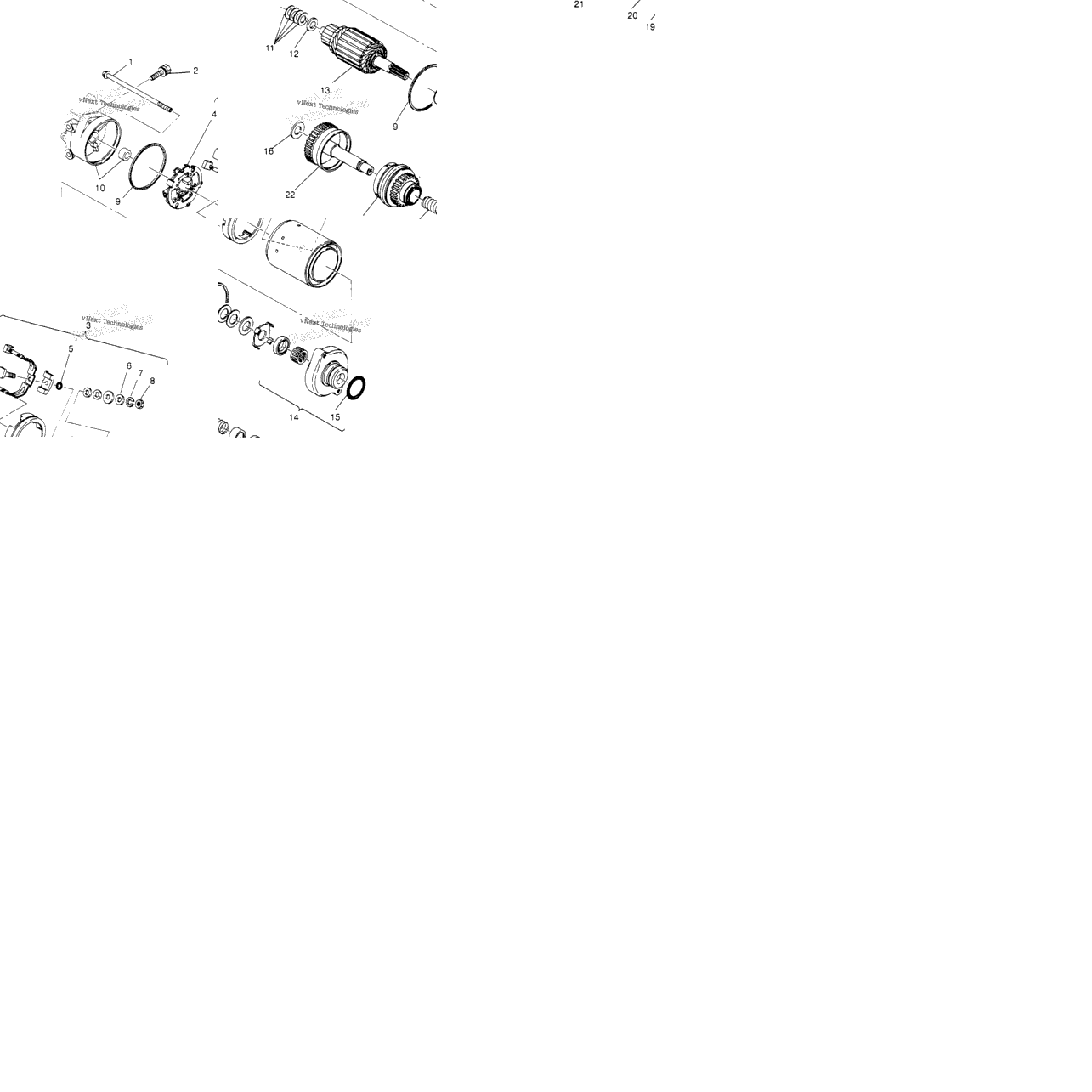 Starting Motor Assembly Sl 750