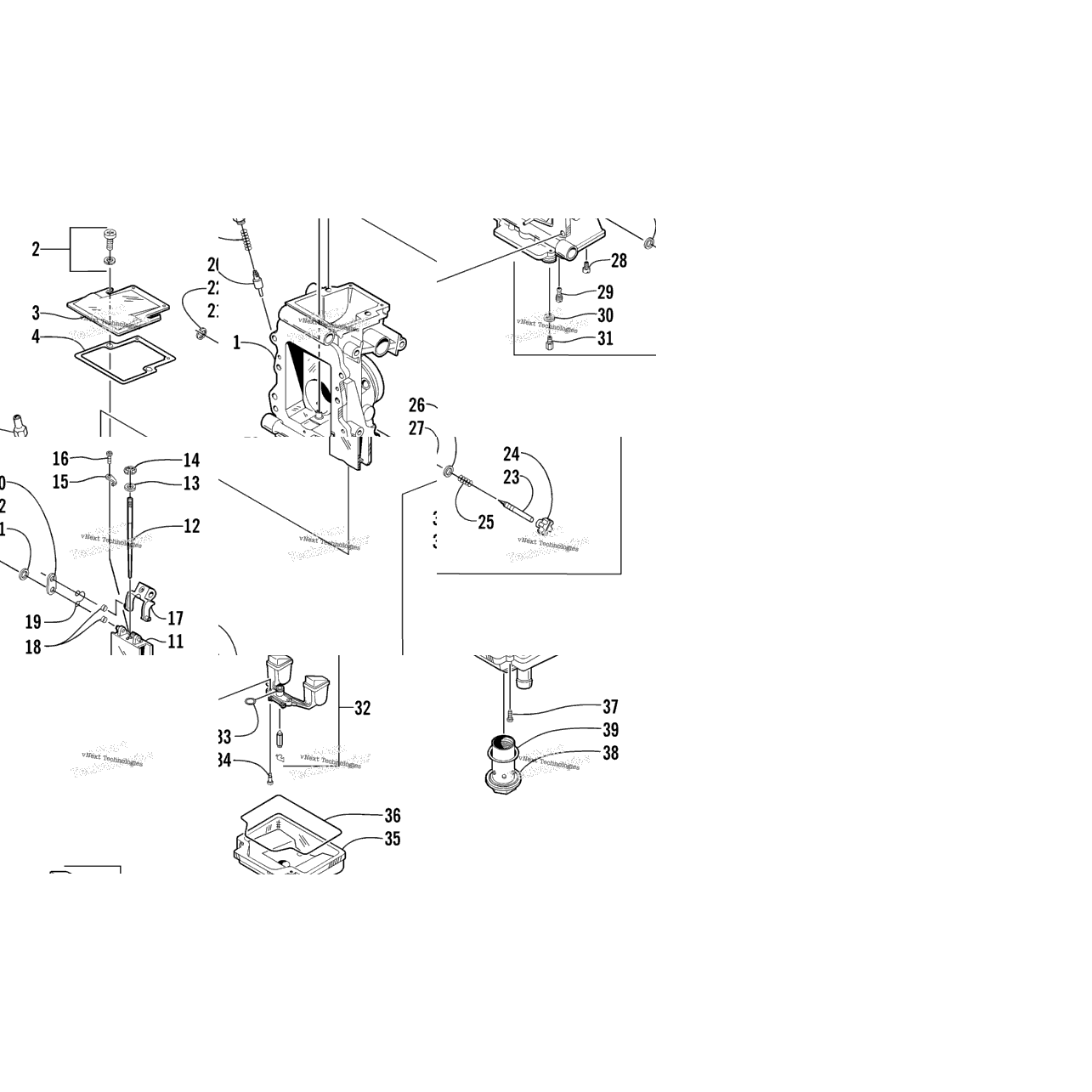 Carburetor Tm38-B279 - Internal Parts