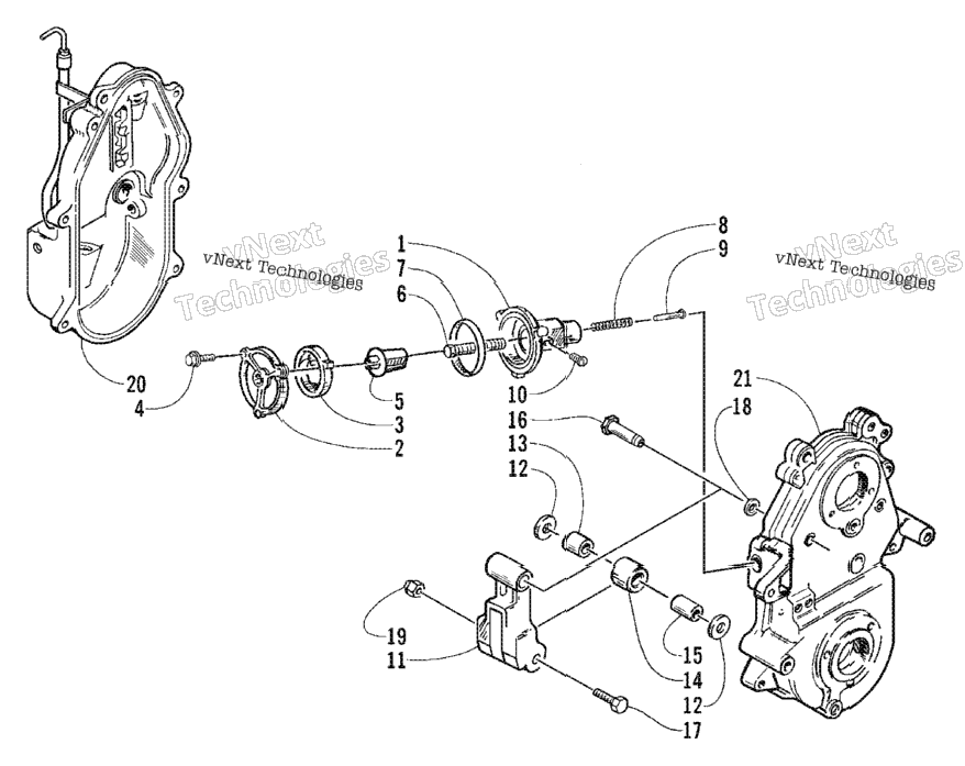 Dropcase Chain Tension Assembly (Optional)