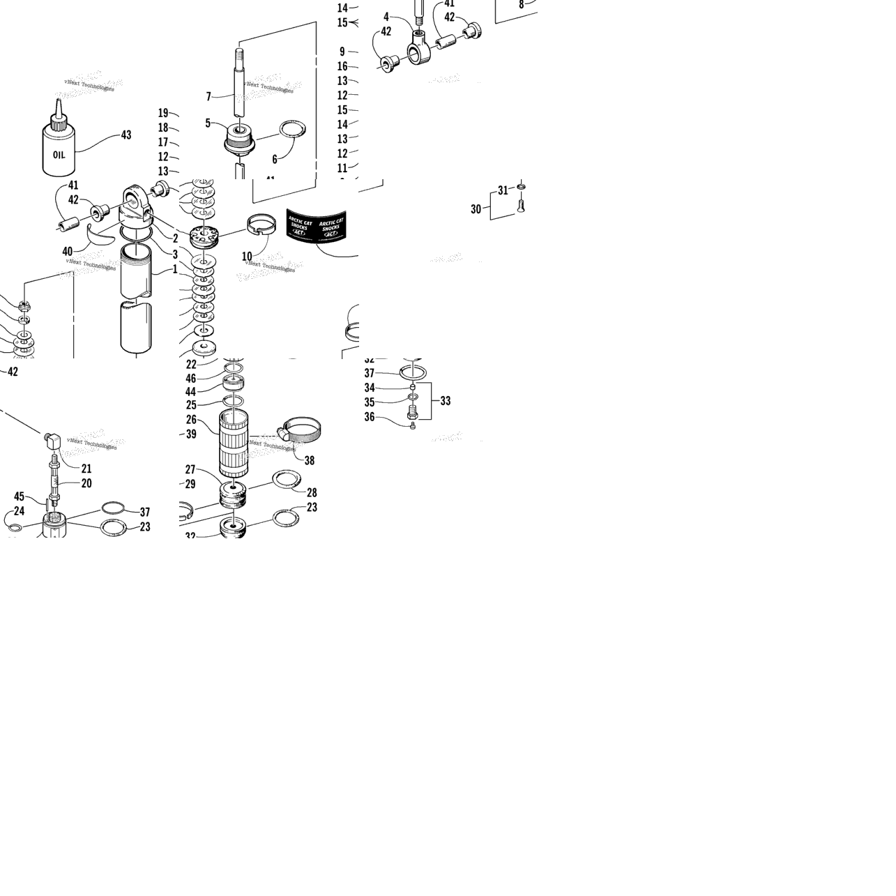 Rear Suspension Rear Arm Shock Absorber