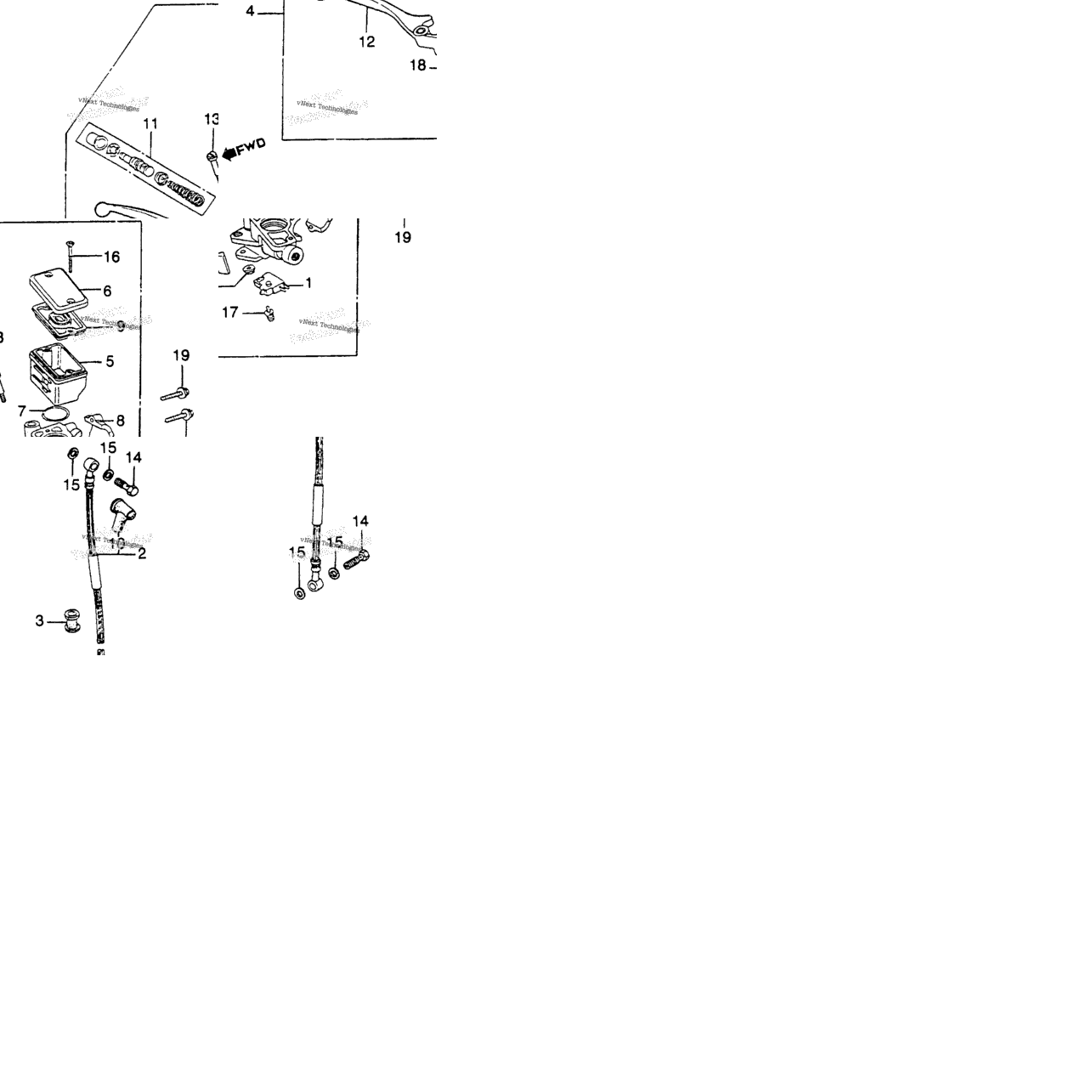 Cm450c/Afront Brake Master + Cylinder