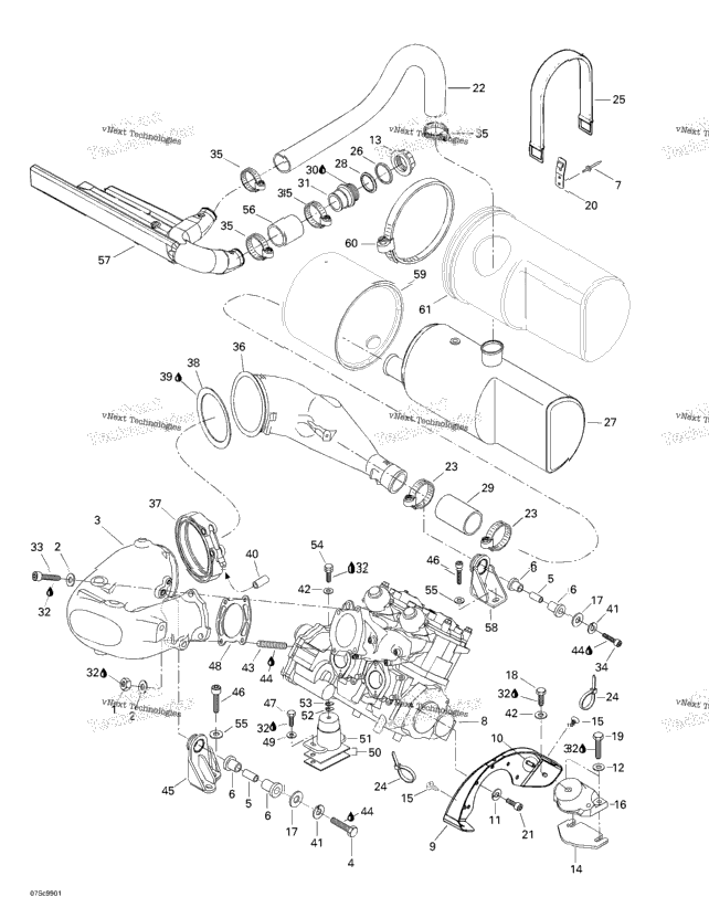 Engine Support And Muffler