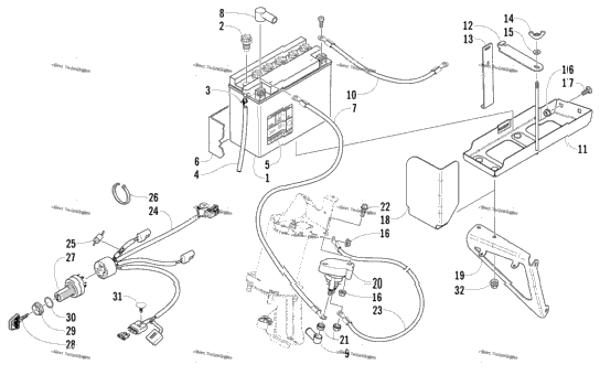 Battery, Solenoid, And Cables (Optional)