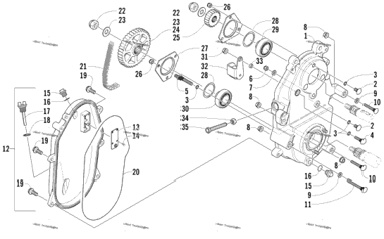 Drive/Dropcase Assembly