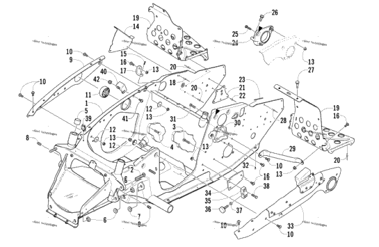 Front Frame And Footrest Assembly