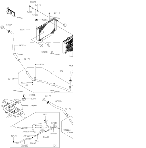 Radiator(Jk1afcm1 Mb533974-)