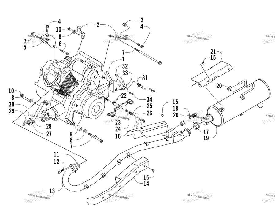 Engine And Exhaust