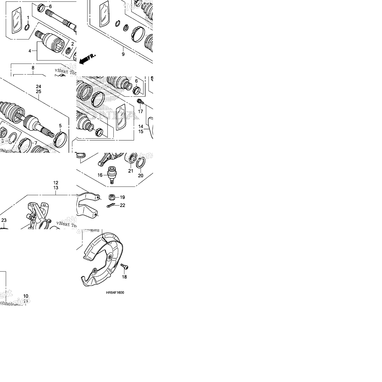 Front Knuckle + Front Drive Shaft