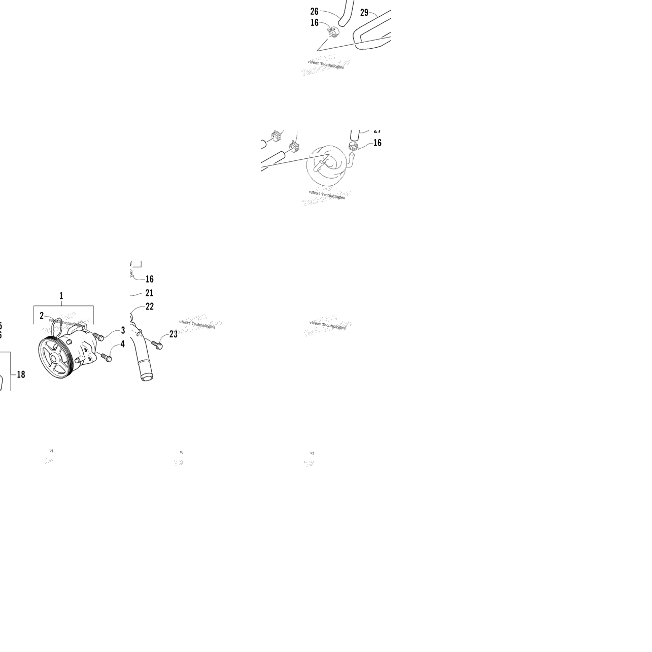 Water Pump And Thermostat Assemblies