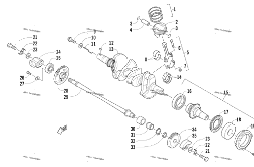 Piston And Crankshaft Assembly