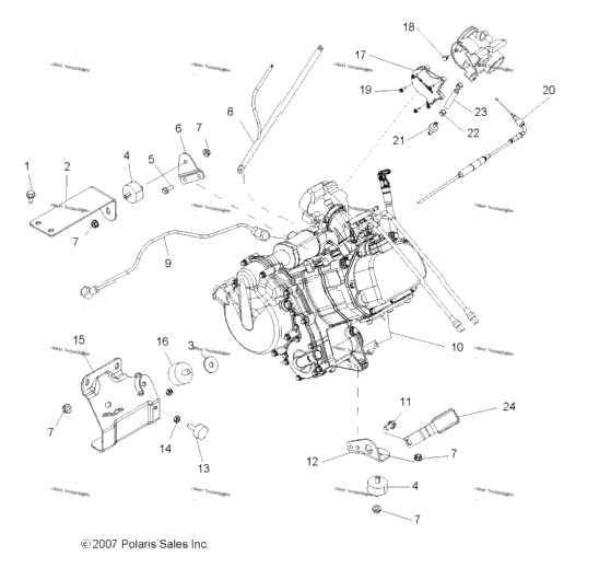 Engine, Mounting