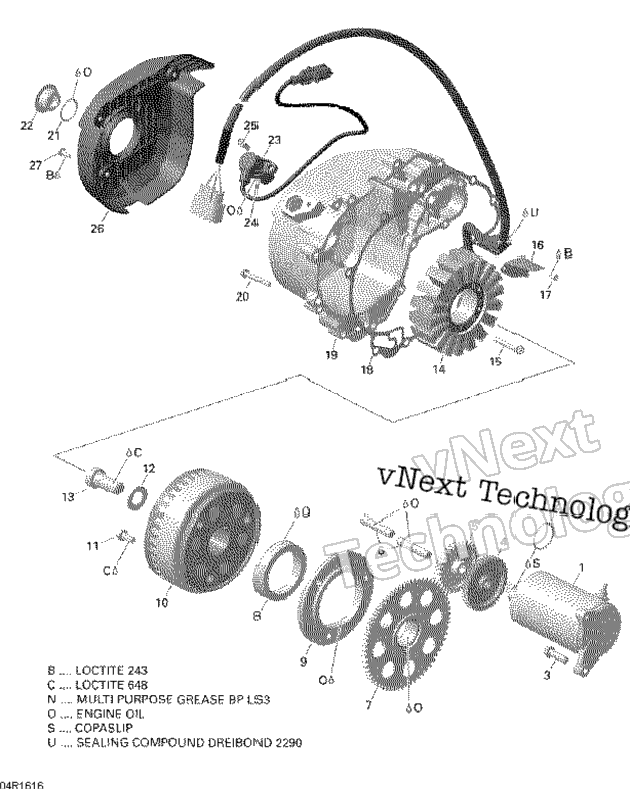 Magneto And Electric Starter - 650 Efi