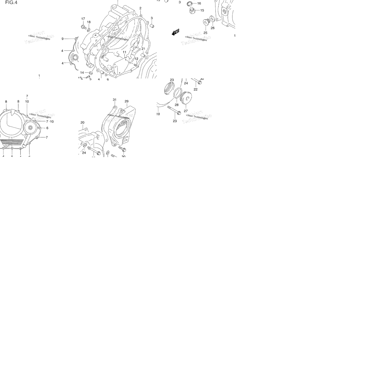 Crankcase Cover (Model L/M/N)