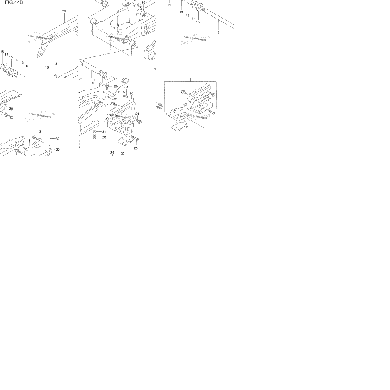 Rear Swinging Arm (Model R/S)