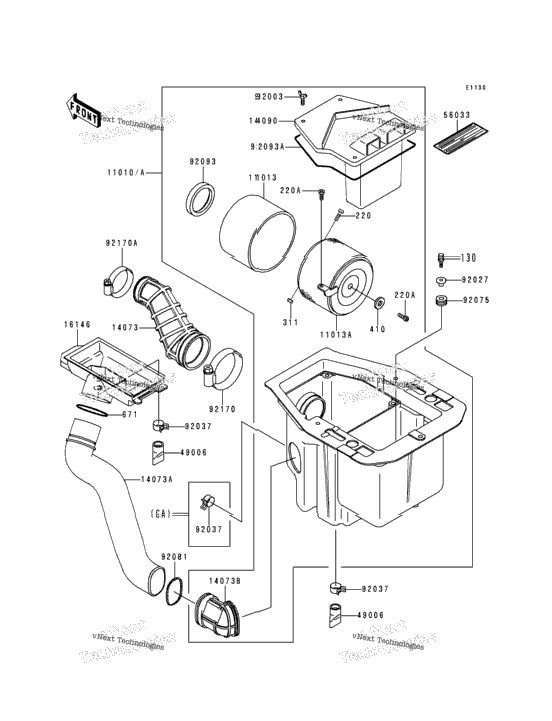 Air Cleaner (Klf400-B4/B5/B6)