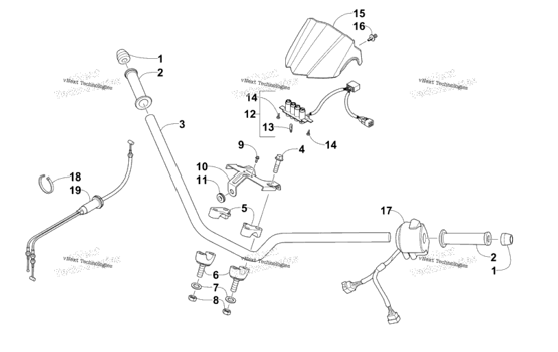 Handlebar And Control Assembly