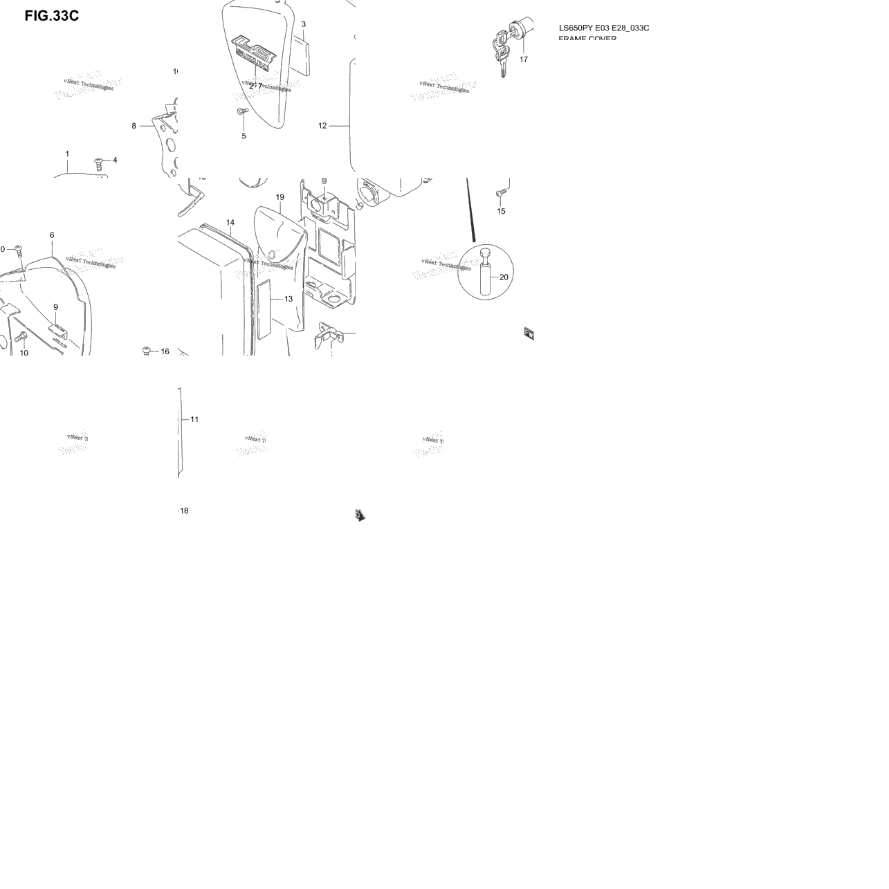 Frame Cover (Model K2/K3)