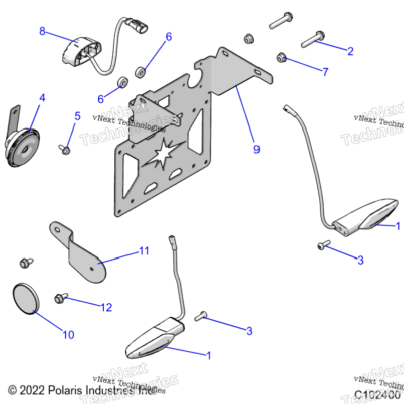Electrical, Turn Signals, Horn & License Plate Light