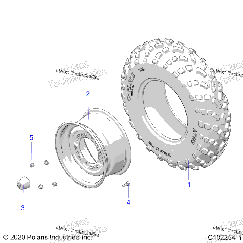 Wheels, Front Tire A22swe57f1/S57c1/C5