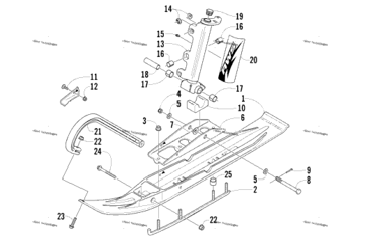 Ski And Spindle Assembly