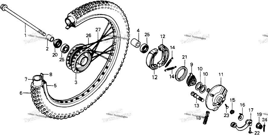 Front Wheel + Panel