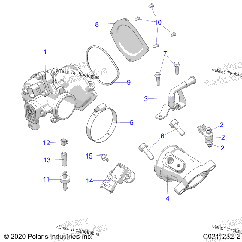 Engine, Throttle Body & Fuel Rail A22sej57a1/A3/A5