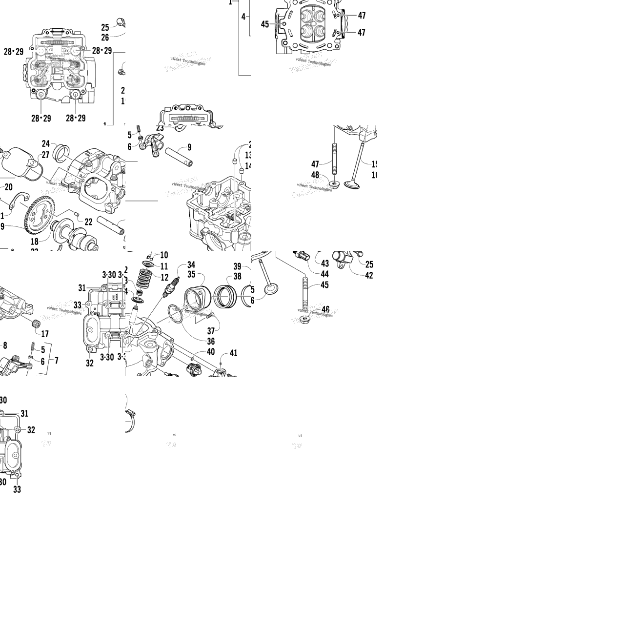 Cylinder Head And Camshaft/Valve Assembly