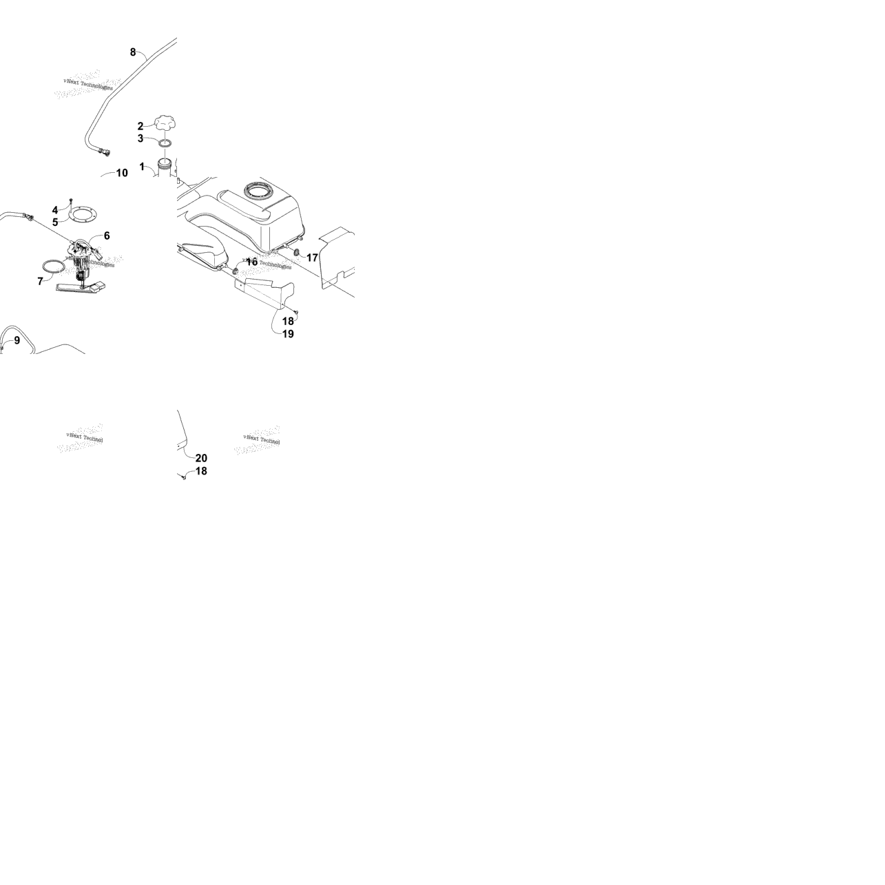 Gas Tank Assembly (Vin: 4Uf10atv5at202942 And Up)