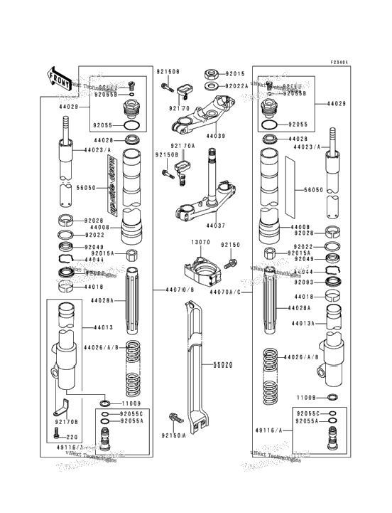 Front Fork (Kx80-T2/T3)