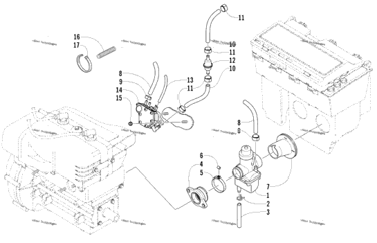 Carburetor And Fuel Pump Assembly