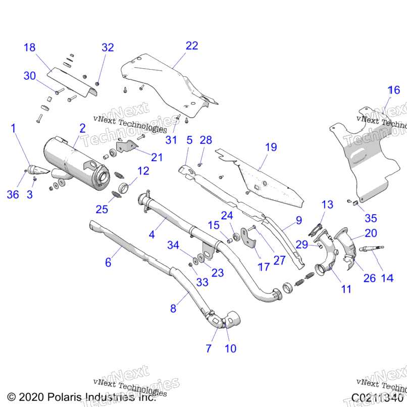 Engine, Exhaust A21she57fm/S57fm/Cm/Cu