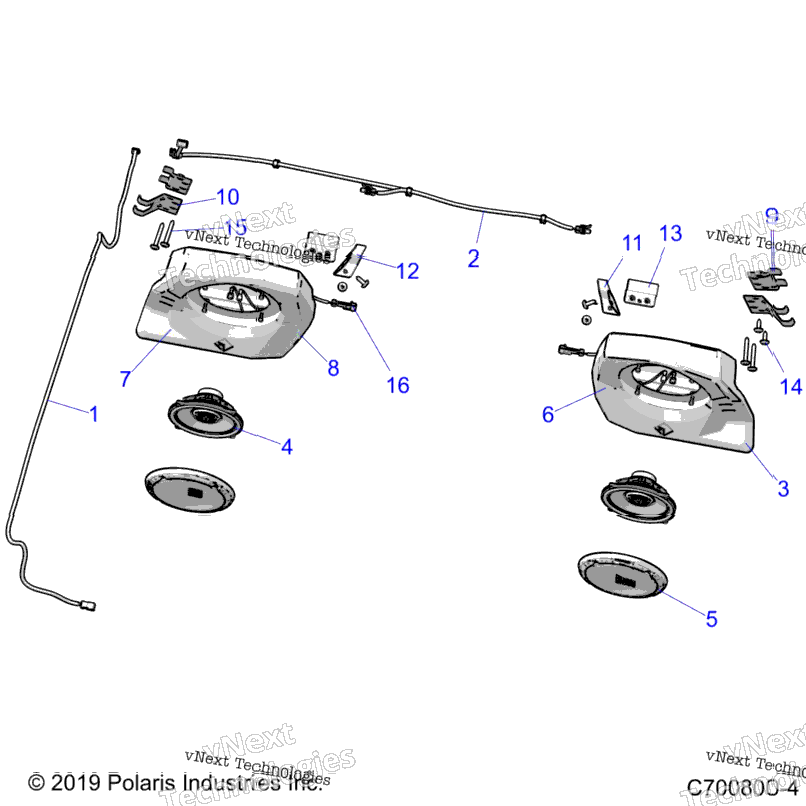 Electrical, Audio, Rear Speaker